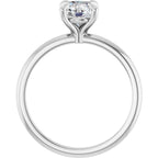 Solitário Delicado – Branco 14k – vista frontal