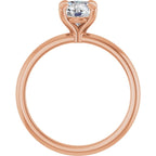 Solitário Delicado – Rosé 14k – vista frontal