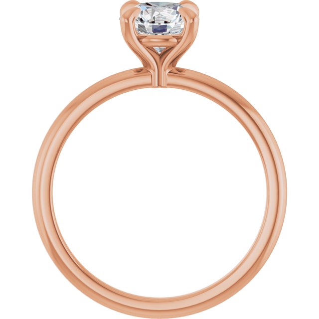 Solitário Delicado – Rosé 14k – vista frontal