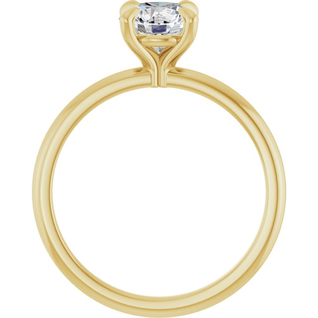 Solitário Delicado – Amarelo 14k – vista frontal