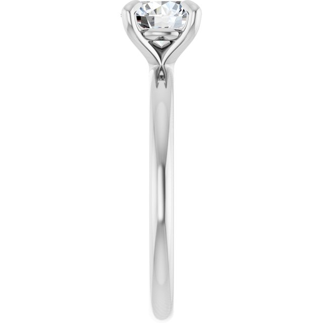 Solitário Delicado – Branco 14k – perfil