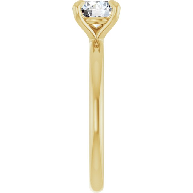 Solitário Delicado – Amarelo 14k – perfil