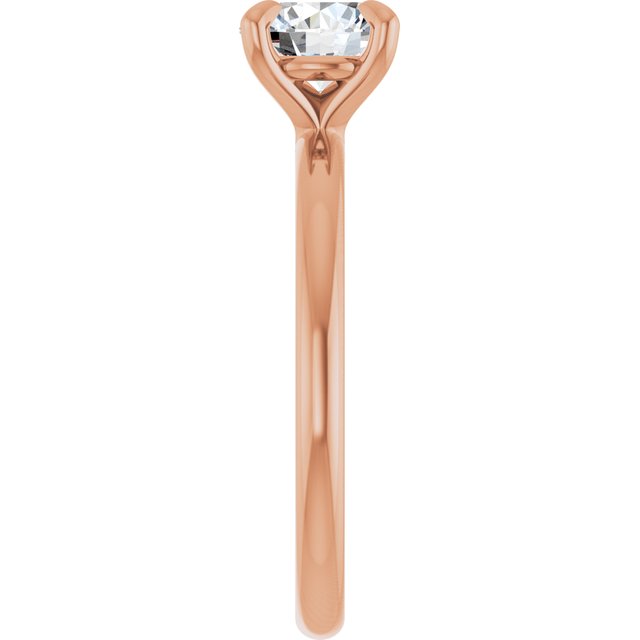 Solitário Delicado – Rosé 14k – perfil