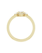 Anel Halo em Ouro 14k com Diamantes Naturais – Modelo 4