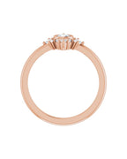 Anel Halo em Ouro 14k com Diamantes Naturais – Modelo 4