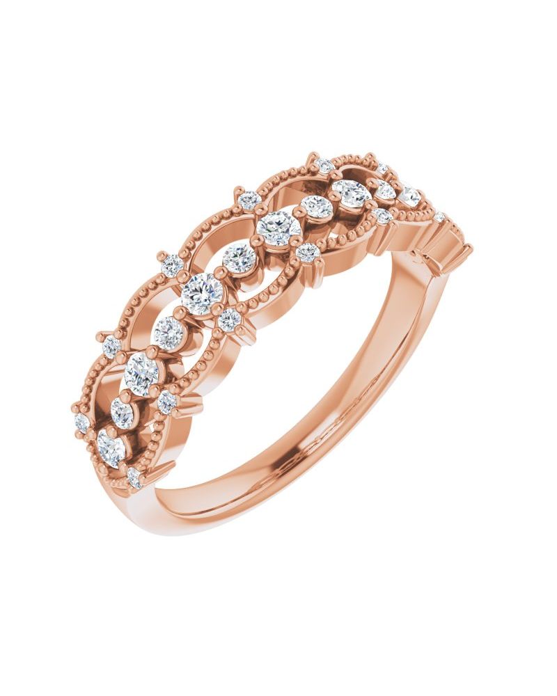 Anel Cravejado em Ouro 14k com Diamantes Naturais – Modelo 19