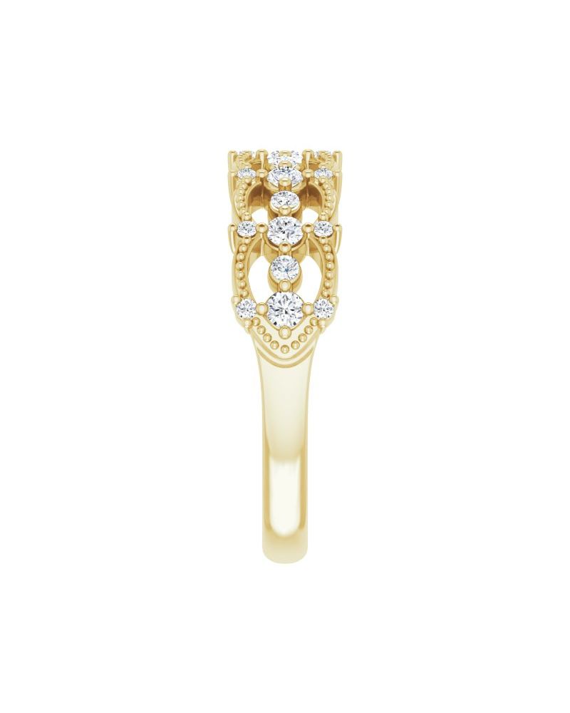 Anel Cravejado em Ouro 14k com Diamantes Naturais – Modelo 19