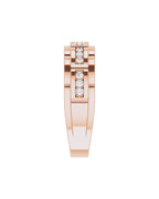 Anel Cravejado em Ouro 14k com Diamantes Negros