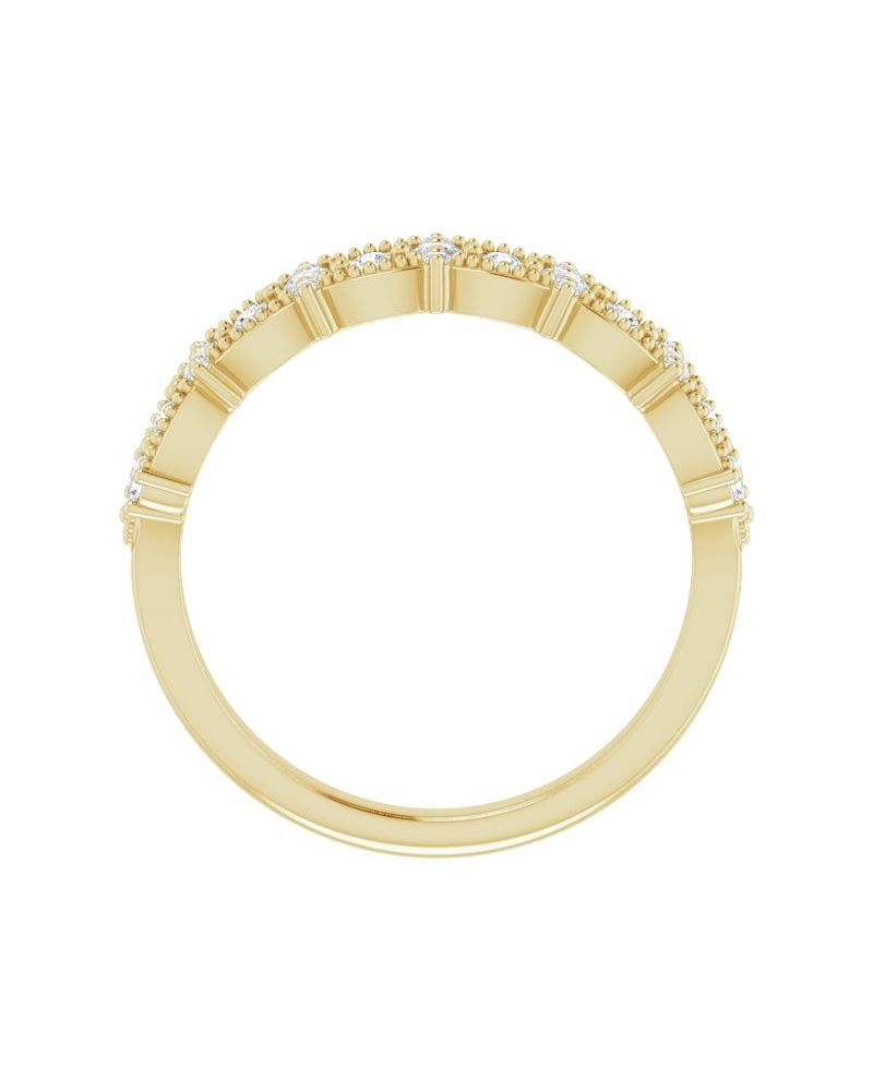 Anel Cravejado em Ouro 14k com Diamantes Naturais – Modelo 19