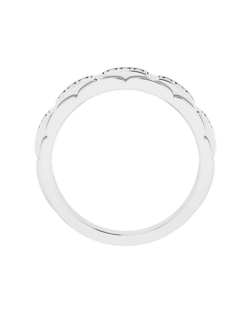 Anel Cravejado em Ouro 14k com Diamantes Negros
