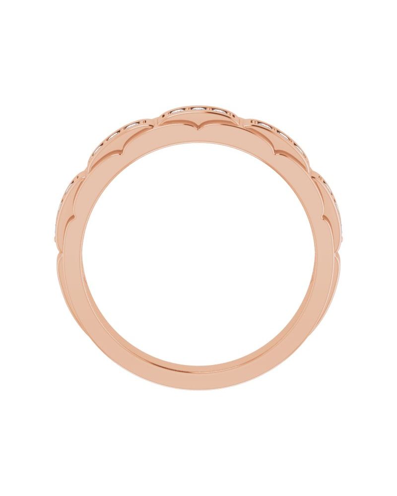 Anel Cravejado em Ouro 14k com Diamantes Negros