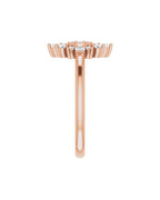 Anel Halo em Ouro 14k com Diamantes Naturais – Modelo 4
