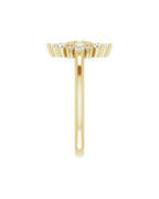 Anel Halo em Ouro 14k com Diamantes Naturais – Modelo 4