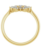 Anel Vintage em Ouro 14k com Diamantes Naturais – Modelo 5