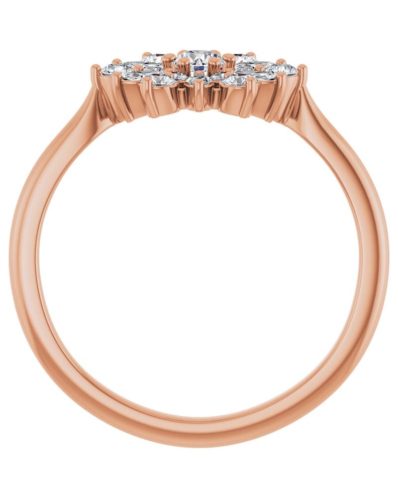 Anel Vintage em Ouro 14k com Diamantes Naturais – Modelo 5