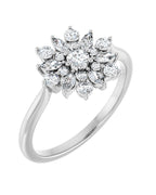 Anel Vintage em Ouro 14k com Diamantes Naturais – Modelo 5