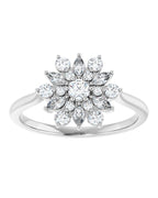 Anel Vintage em Ouro 14k com Diamantes Naturais – Modelo 5