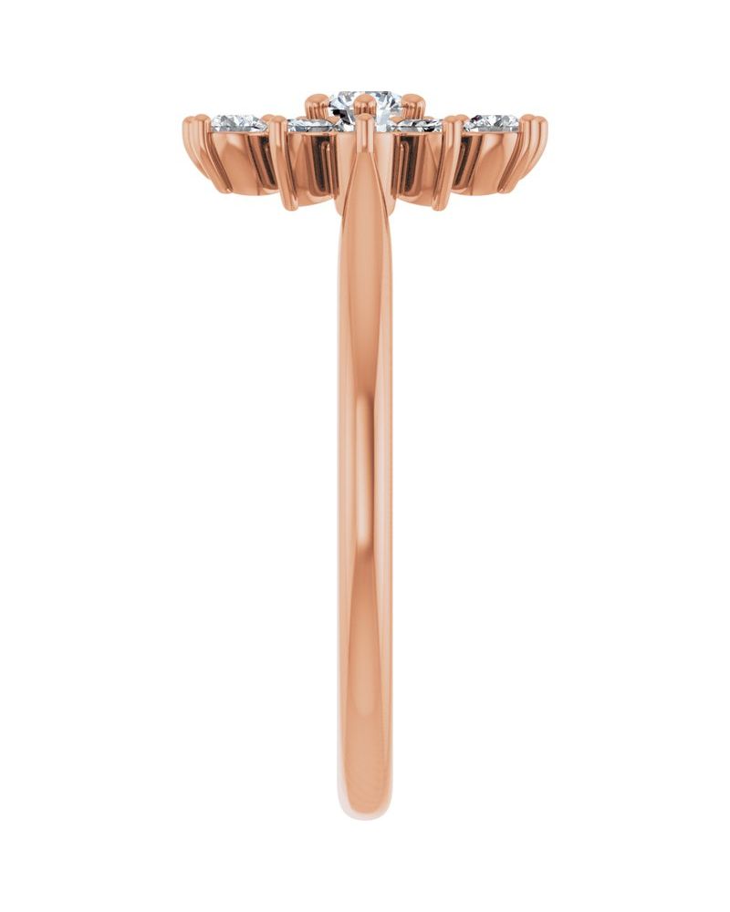 Anel Vintage em Ouro 14k com Diamantes Naturais – Modelo 5