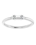 Anel Cravejado Empilhável em Ouro 14k com Diamantes Naturais – Modelo 7
