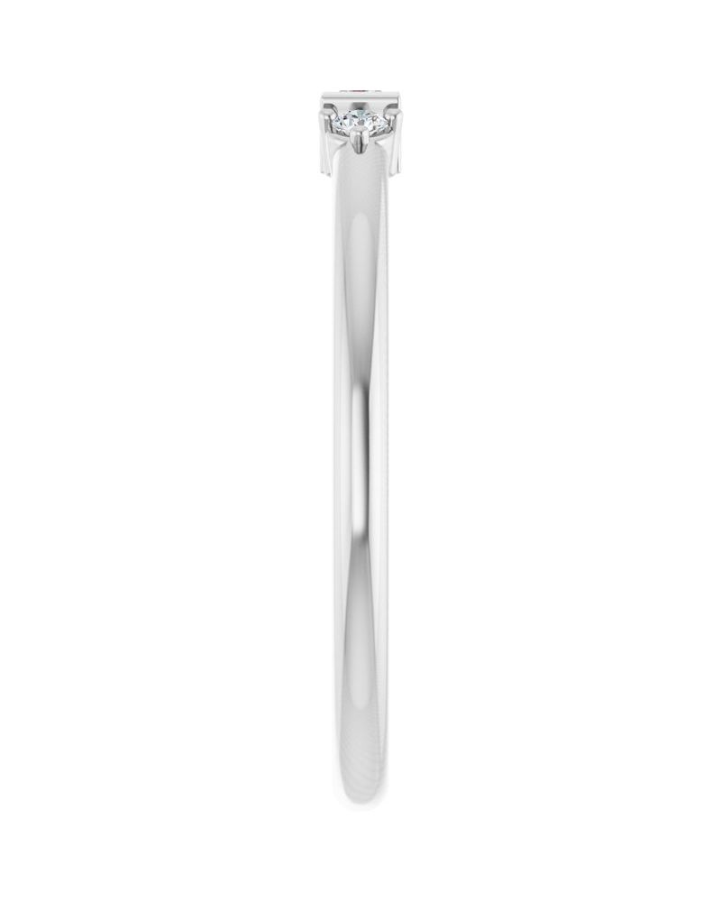 Anel Cravejado Empilhável em Ouro 14k com Diamantes Naturais – Modelo 7