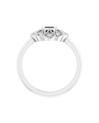 Anel Vintage em Ouro 14k com Diamantes Naturais