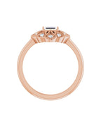 Anel Vintage em Ouro 14k com Diamantes Naturais