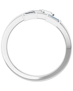 Anel Geométrico em Ouro 14k com Diamantes Naturais – Modelo 5