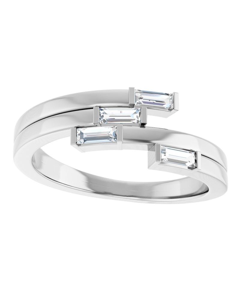 Anel Geométrico em Ouro 14k com Diamantes Naturais – Modelo 5