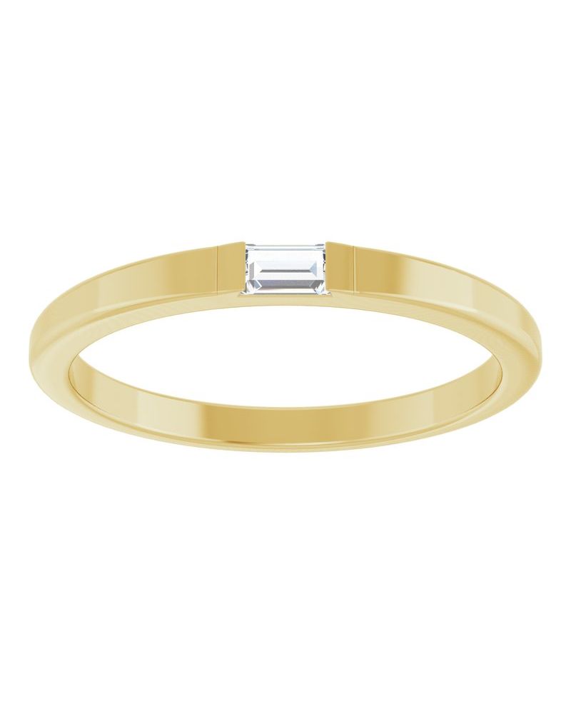 Anel Cravejado Empilhável em Ouro 14k com Diamantes Naturais – Modelo 16