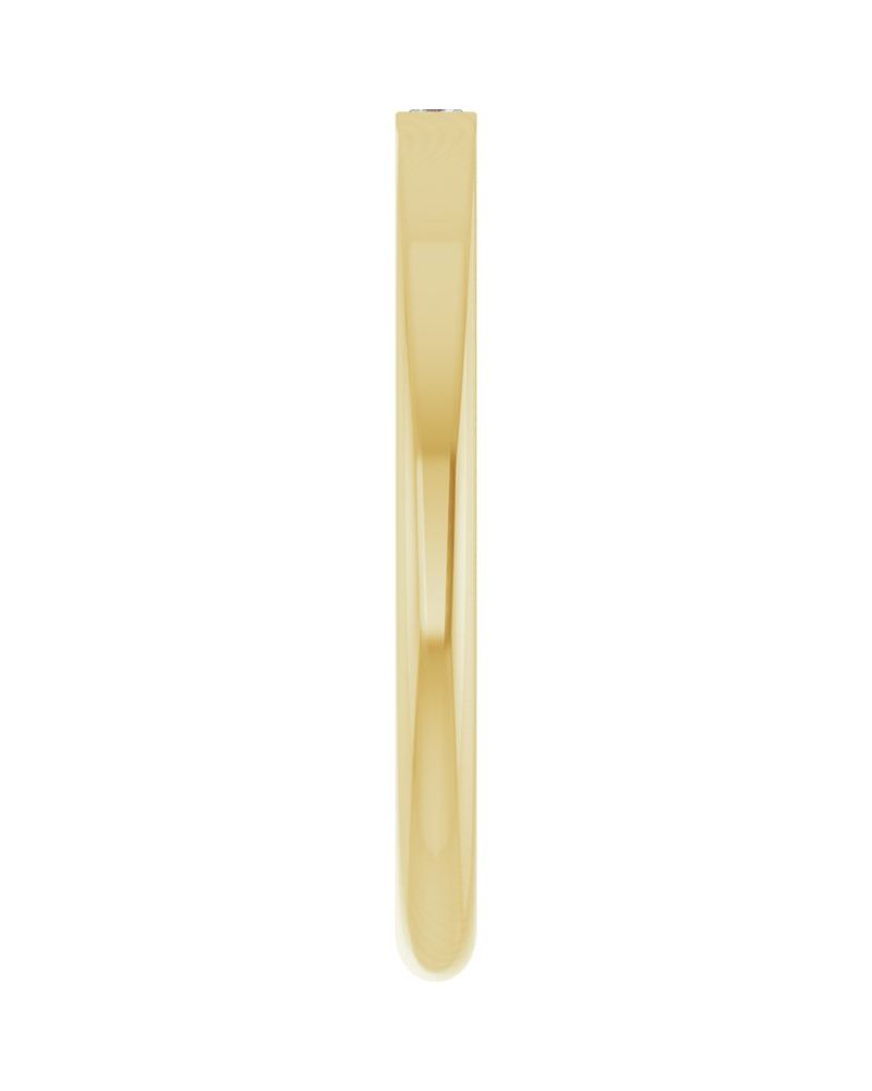 Anel Cravejado Empilhável em Ouro 14k com Diamantes Naturais – Modelo 16