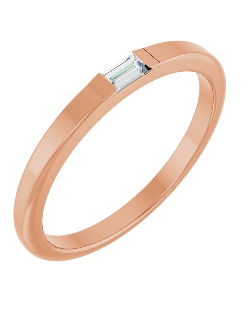 Anel Cravejado Empilhável em Ouro 14k com Diamantes Naturais – Modelo 16