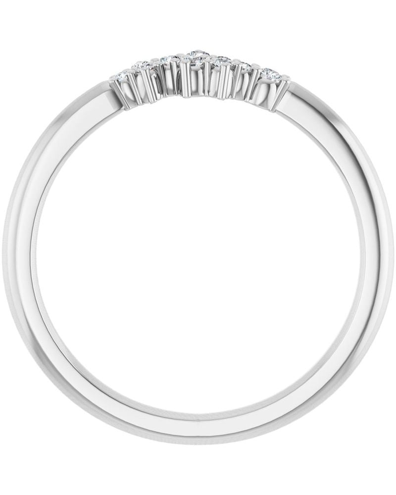 Anel Cluster Empilhável em Ouro 14k com Diamantes Naturais – Modelo 2