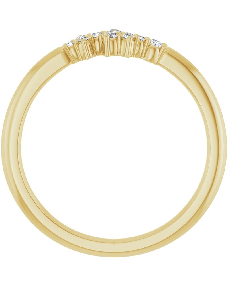 Anel Cluster Empilhável em Ouro 14k com Diamantes Naturais – Modelo 2