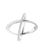 Anel Entrelaçado em Ouro 14k com Diamantes Naturais – Modelo 18