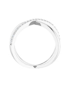 Anel Entrelaçado em Ouro 14k com Diamantes Naturais – Modelo 18
