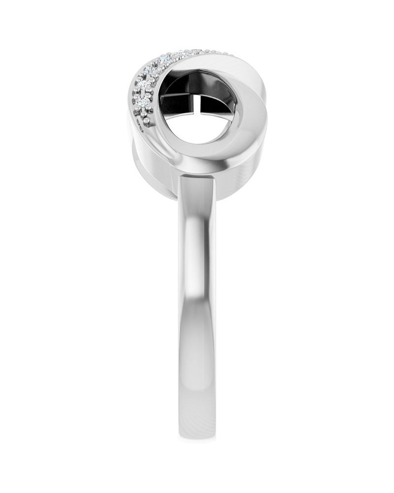 Anel Infinito em Ouro 14k com Diamantes Naturais – Modelo 4