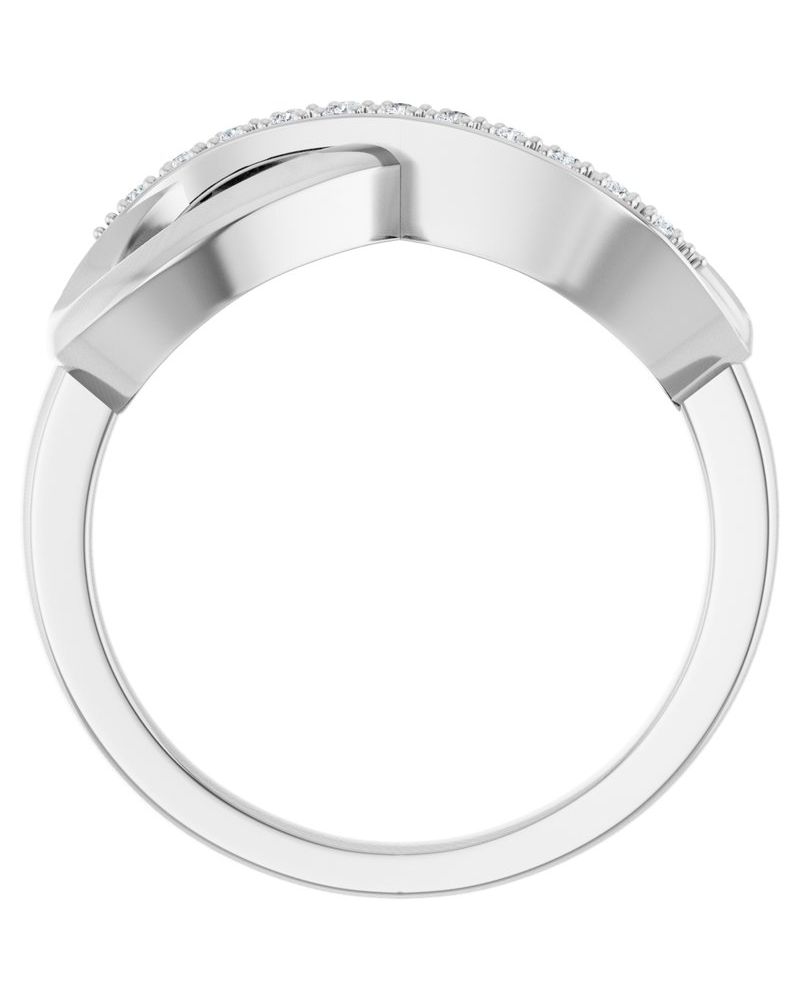 Anel Infinito em Ouro 14k com Diamantes Naturais – Modelo 4