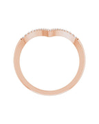 Anel em V Cravejado em Ouro 14k com Diamantes Naturais – Modelo 2