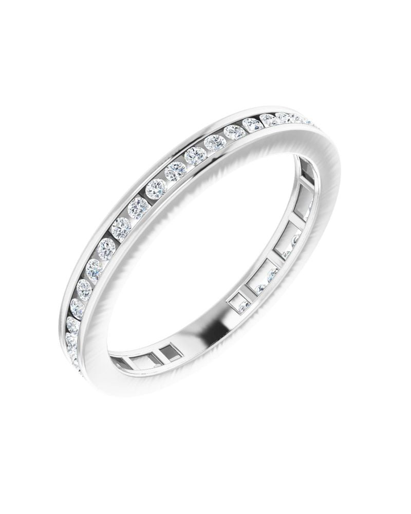 Anel Empilhável em Ouro 14k com Diamantes Naturais – Modelo 33