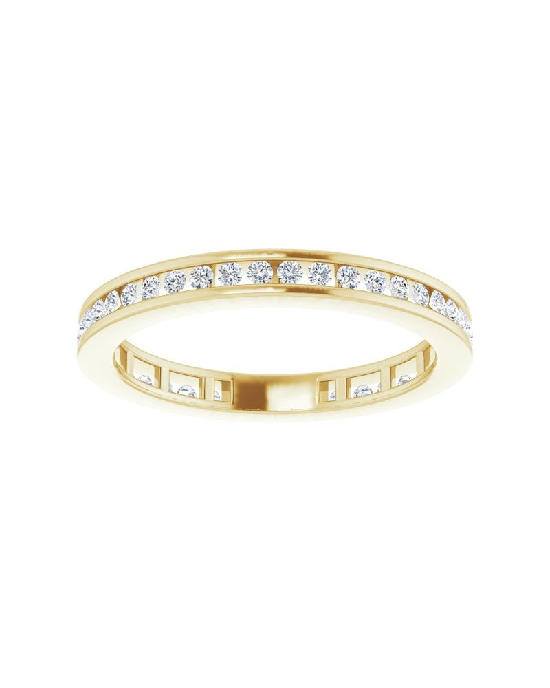 Anel Empilhável em Ouro 14k com Diamantes Naturais – Modelo 33