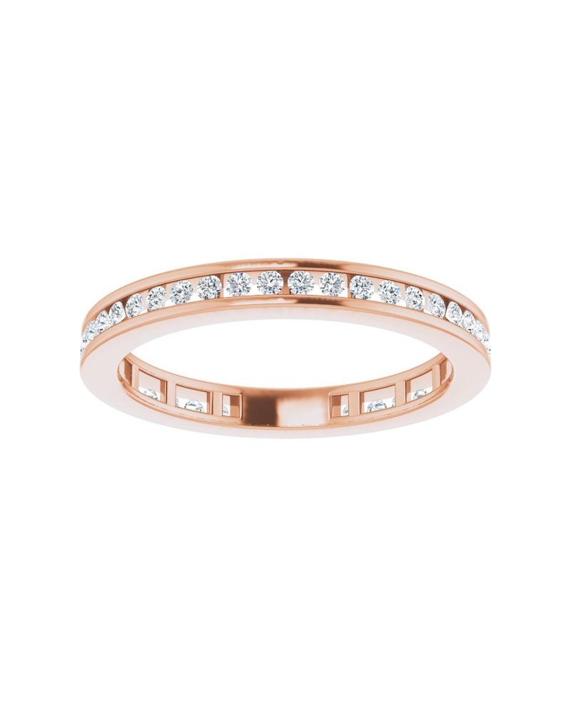 Anel Empilhável em Ouro 14k com Diamantes Naturais – Modelo 33