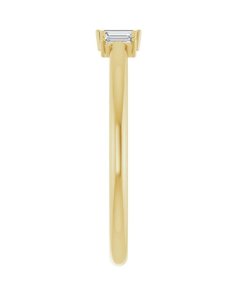 Anel Empilhável em Ouro 14k com Diamantes Naturais – Modelo 11