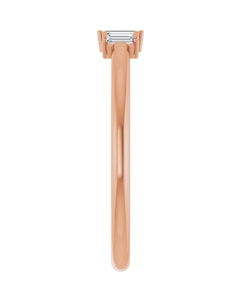 Anel Empilhável em Ouro 14k com Diamantes Naturais – Modelo 11