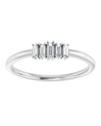 Anel Empilhável em Ouro 14k com Diamantes Naturais – Modelo 11