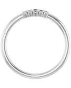Anel Empilhável em Ouro 14k com Diamantes Naturais – Modelo 11