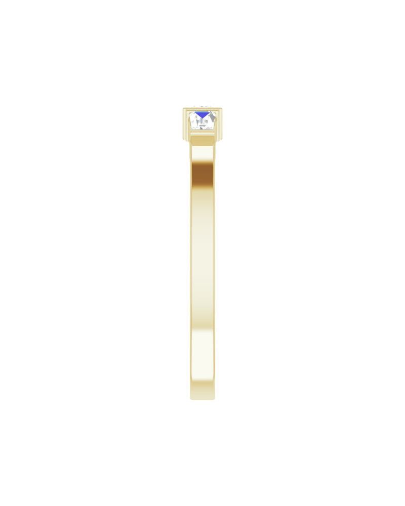 Anel Cravejado Empilhável em Ouro 14k com Diamantes Naturais – Modelo 17