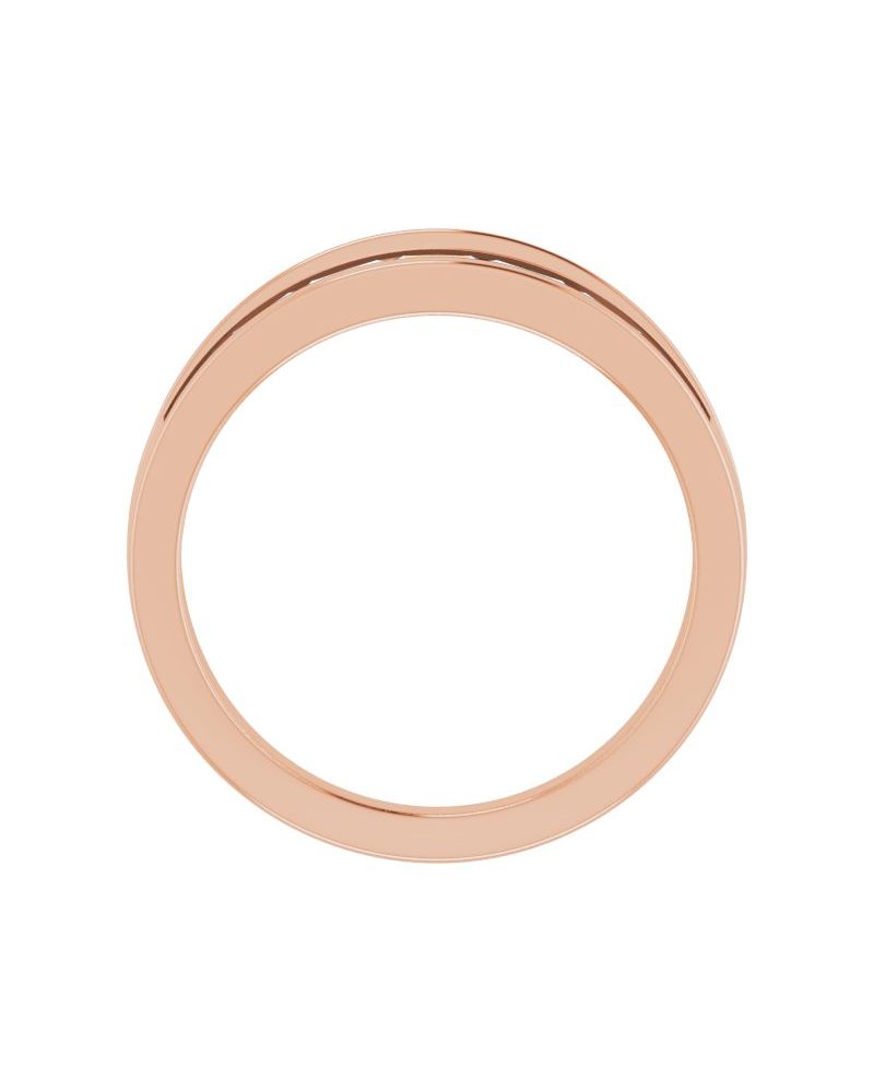 Anel Vazado em Ouro 14k com Diamantes Naturais – Modelo 10