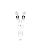 Anel Vazado em Ouro 14k com Diamantes Naturais – Modelo 10
