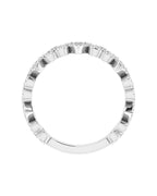 Anel Coração Empilhável em Ouro 14k com Diamantes Naturais – Modelo 2