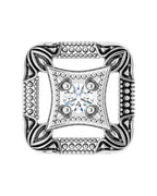 Pingente Passante Vintage em Ouro 14k com Diamantes Naturais